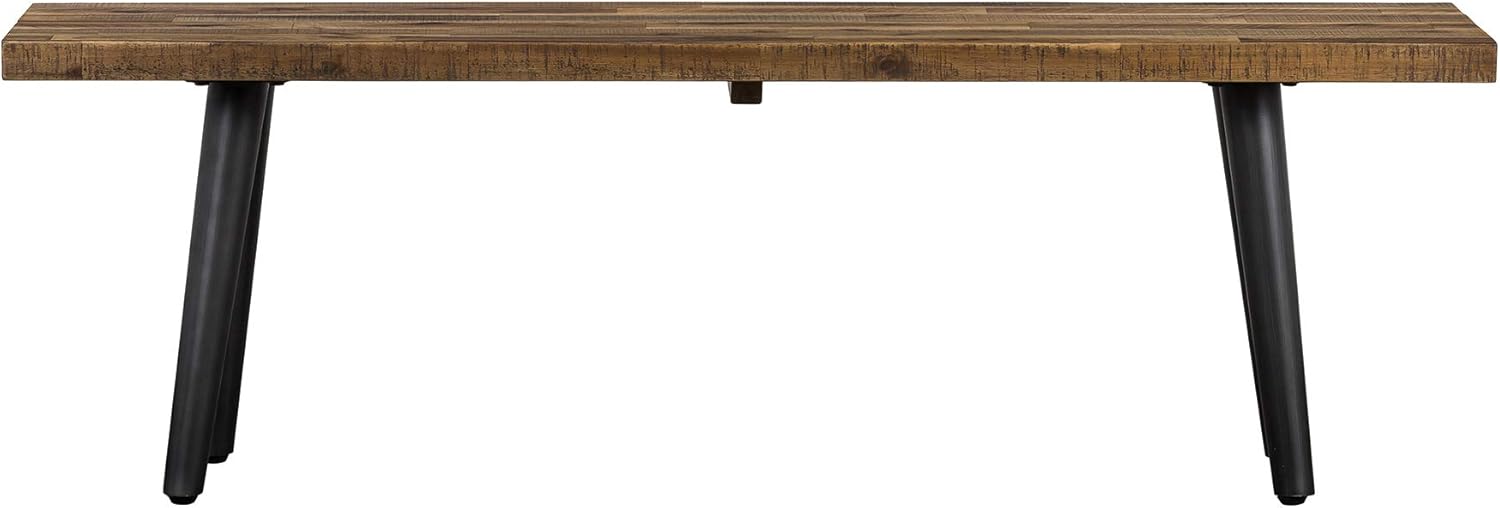 Cusco Acacia – Banco de mesa de comedor rústico para cocina, 55 pulgadas de ancho, antiguo