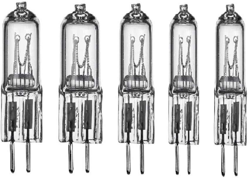 We Top Paquete de 5 bombillas de 120 V para estudio fotográfico, 2 pines, G5.3, 75 W, halógena, fotografía, para estudio, flash, luz estroboscópica