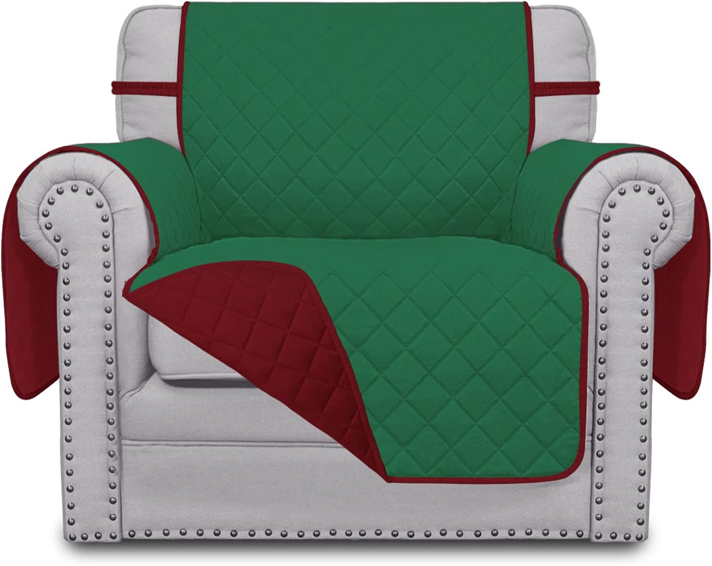 Easy-Going – Funda para sillón reversible y resistente al agua, protector de muebles con correas elásticas, para mascotas, niños, perros y gatos