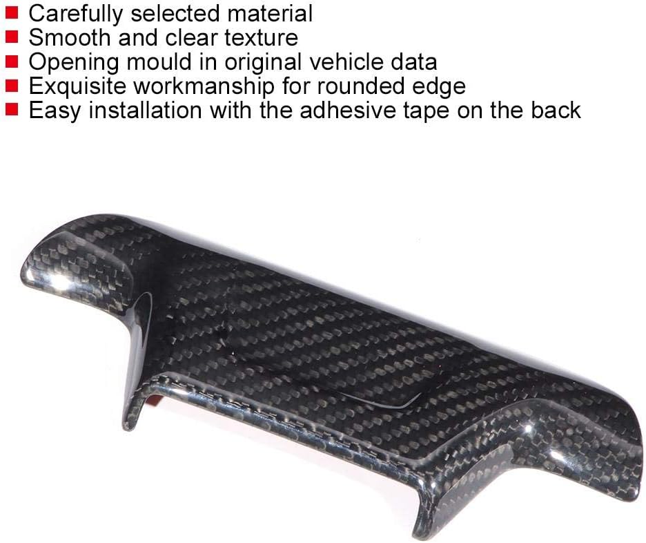 Funda de volante de fibra de carbono para Chevrolet Camaro ZL1 2017-2019 (sin agujero)