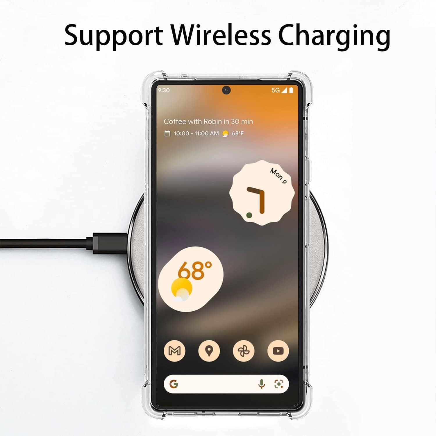 Funda para Pixel 7, bonita protección contra caídas de libélula a prueba de golpes, carcasa protectora de cuerpo completo resistente a los arañazos