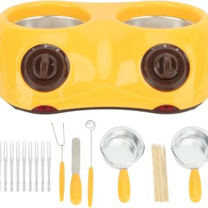 Olla para derretir chocolate, fondue de chocolate eléctrico portátil simple para mantequilla (amarillo) Olla para derretir chocolate, fondue de chocolate eléctrico portátil simple para mantequilla (amarillo)