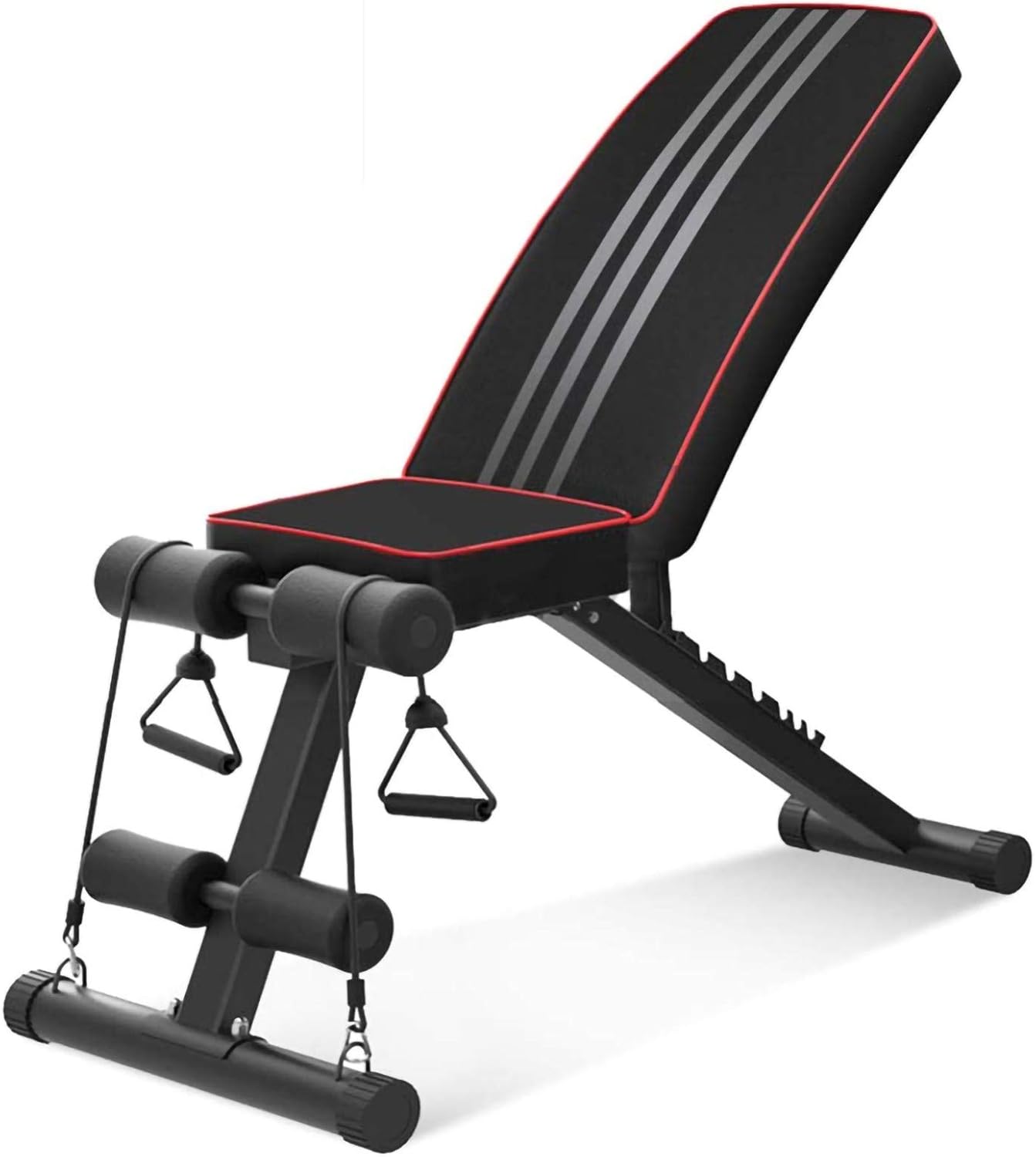 Taburete plegable con mancuernas  Banco de pesas ajustable  Plegable planoinclinadoDecline Bench Press  Banco para sentarse  para entrenamiento en