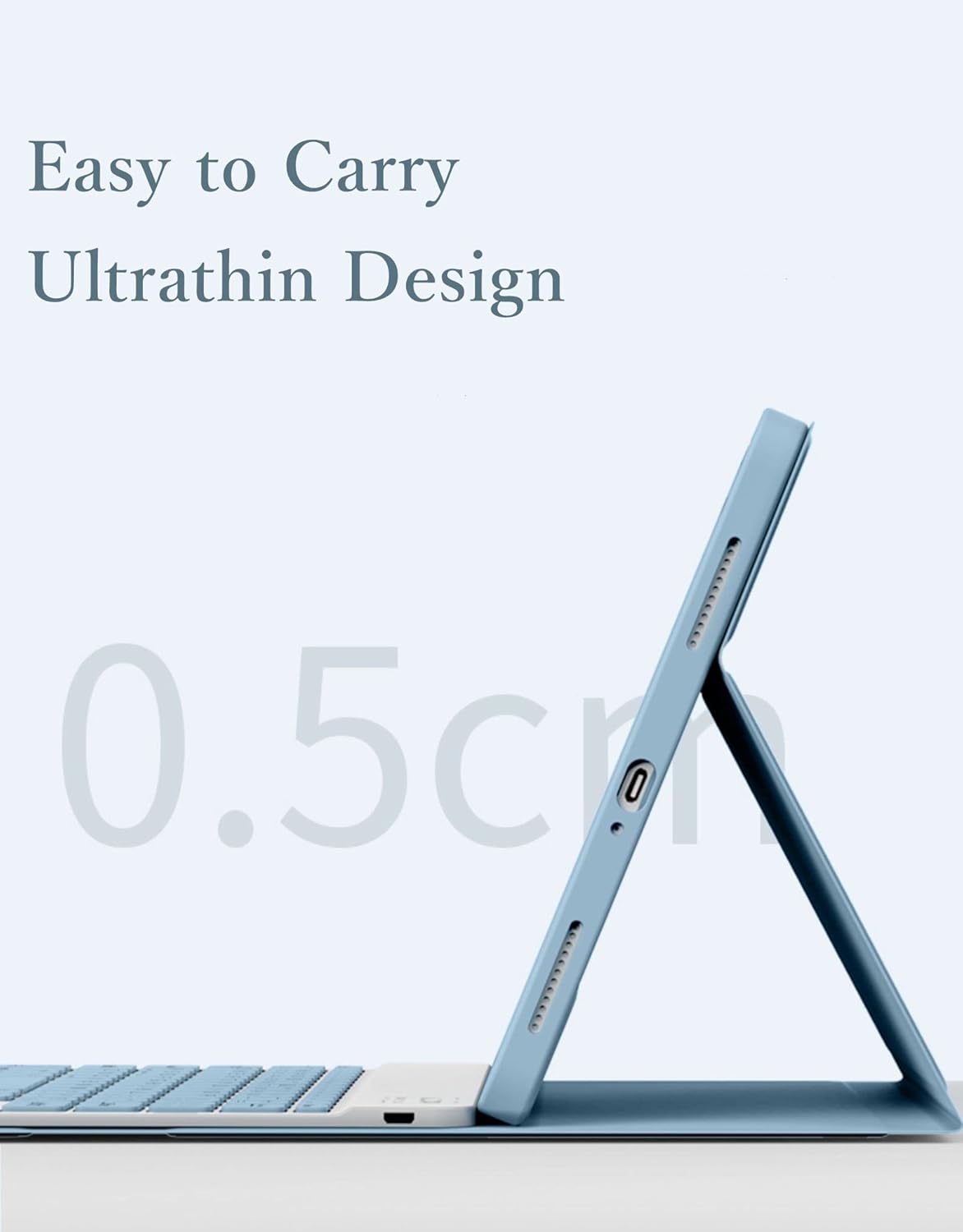 Funda para iPad de 9 8 y 7 generación Air 3 Pro 10.5, teclado inalámbrico a color, magnéticamente desmontable, funda inteligente delgada y ligera