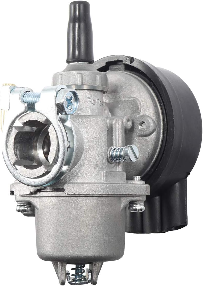 JRL Carburador de 49 cc, 60 cc, 66 cc, 80 cc, motor de 2 tiempos, bicicleta motorizada para bicicleta Carb  (plata)