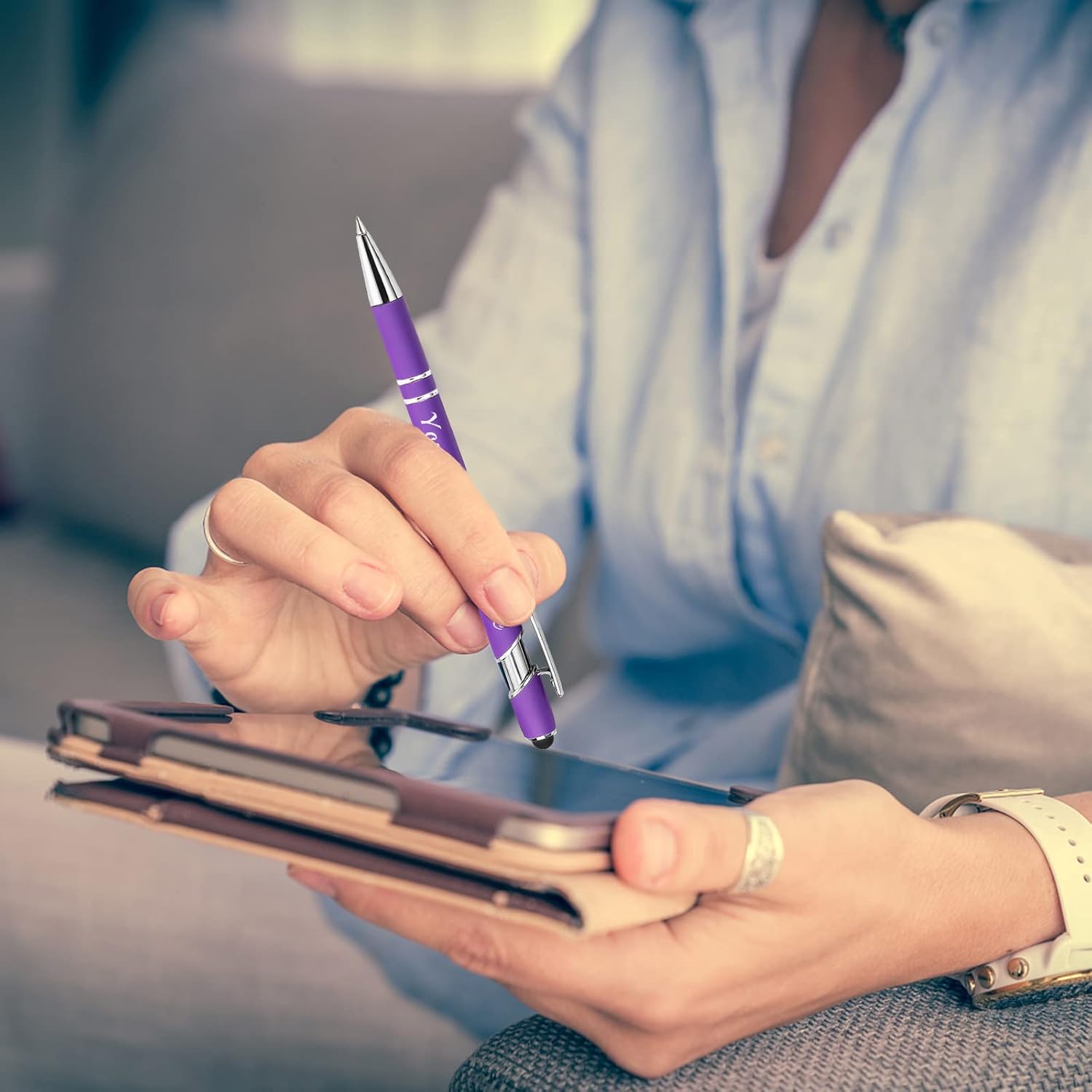 Bolígrafos personalizados grabados con texto con nombre, bolígrafo personalizado de escritura suave, regalos para hombres y mujeres, San Valentín,