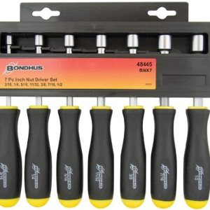 Bondhus 48445 Destornillador de tuerca de eje hueco, 7 piezas Bondhus 48445 Destornillador de tuerca de eje hueco, 7 piezas