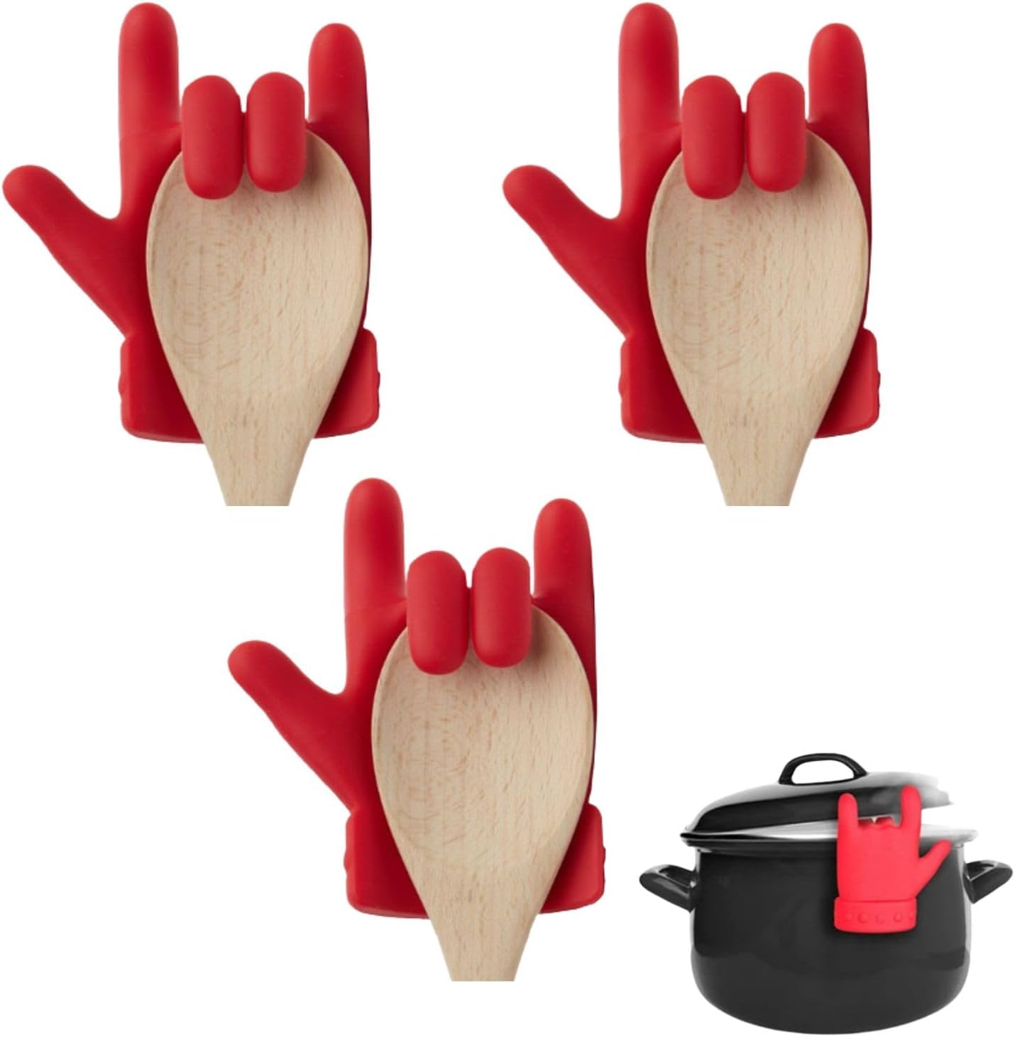Elevador de tapa de olla de silicona a prueba de derrames, levantador de tapa a prueba de salpicaduras, liberación de vapor, herramienta de cocina,