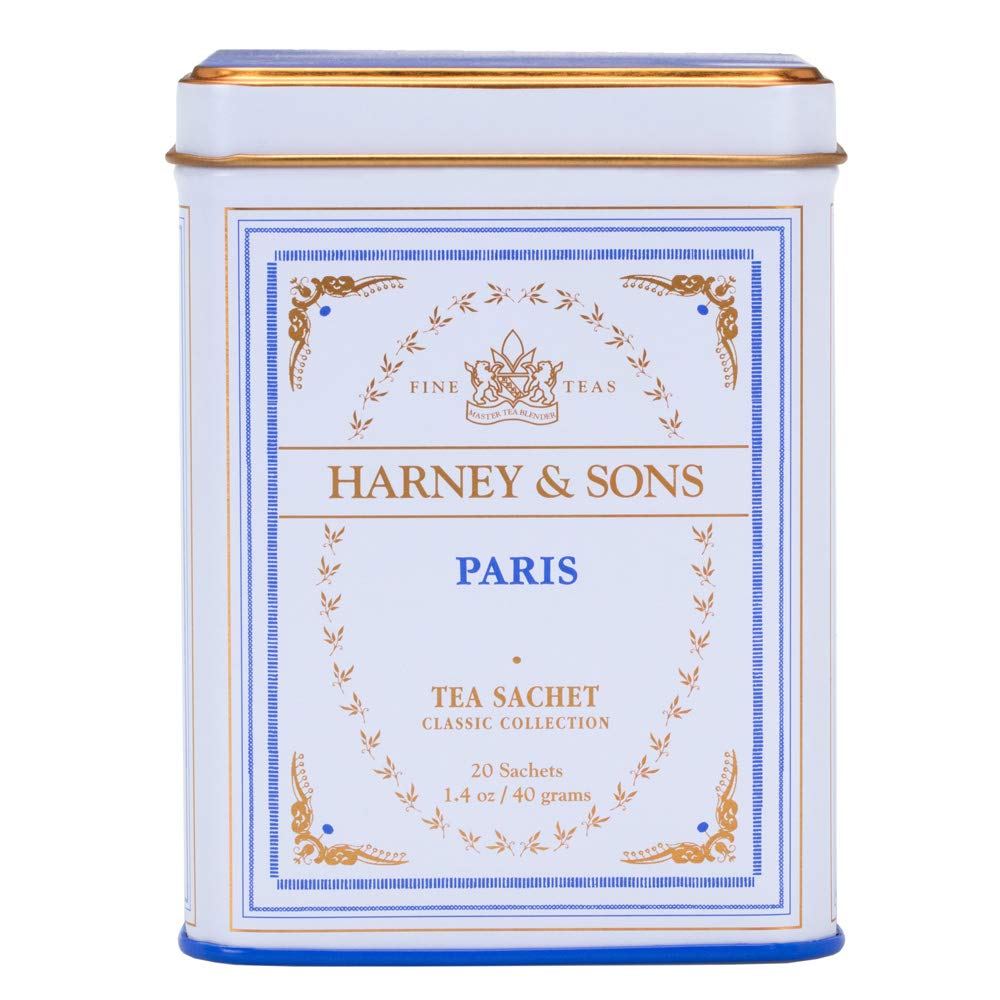 Harney & Sons Lata de té de especias de canela caliente + té negro de París