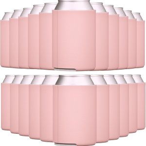 TahoeBay Enfriadores de latas de neopreno (paquete de 25) latas estándar de 12 onzas en blanco para cerveza (rosa polvoriento) TahoeBay Enfriadores de latas de neopreno (paquete de 25) latas estándar de 12 onzas en blanco para cerveza (rosa polvoriento)