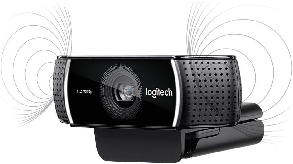 Logitech Cámara web Pro Stream de 1080p para transmisión y grabación de video HD a 1080p 30FPS (renovada)