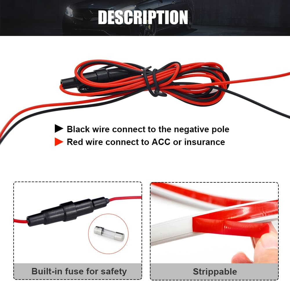 Tira de luz para capó de automóvil de 59 pulgadas, color azul hielo, tira de luces LED para capó, flexible, impermeable, escaneo dinámico, tira de