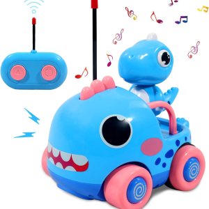 Auto de control remoto para niños pequeños, autos RC de perseguidores de dinosaurios de dibujos animados, juguetes para niños de 3 años, juguetes de Auto de control remoto para niños pequeños, autos RC de perseguidores de dinosaurios de dibujos animados, juguetes para niños de 3 años, juguetes de