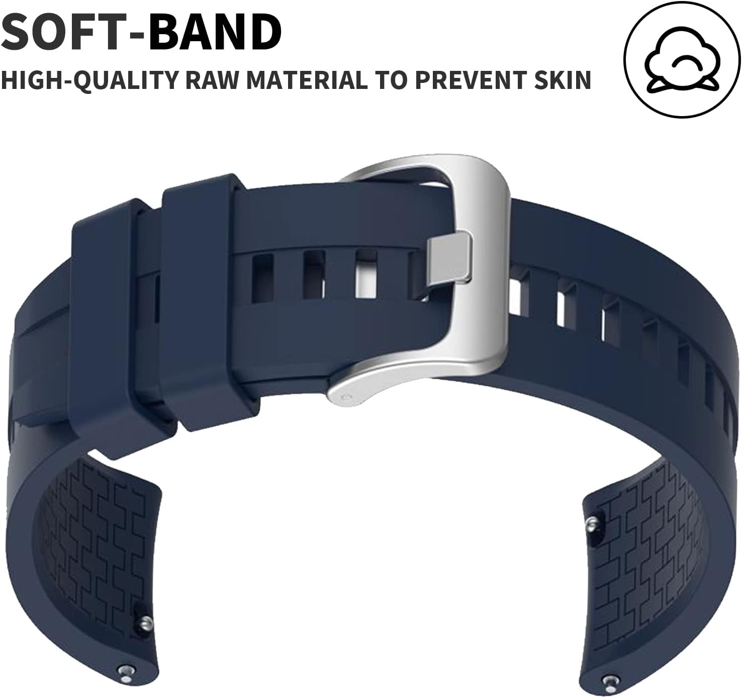 Compatible con Huawei Watch GT3GT3 Pro de 1.811in, correa deportiva de repuesto de silicona suave de 0.866in, para Huawei Watch GT3GT3 Pro de