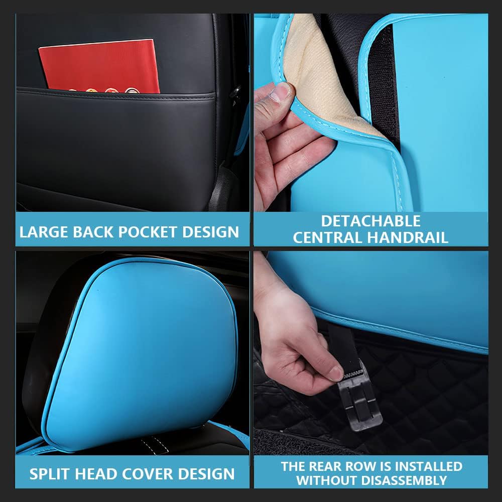 JARMAY Funda de asiento de auto para Mini Cooper 2002-2012, duradera, resistente al desgaste, impermeable, transpirable, sin olor, accesorios para