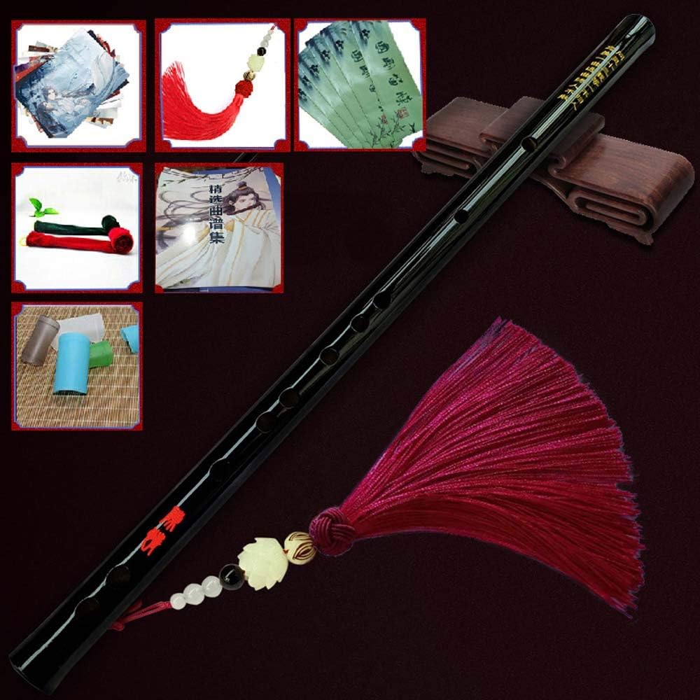 1 juego de flauta, gran maestro de instrumentos musicales de Fife transversal demoníaco, accesorio de cosplay Mo Dao Zu Shi Wei Wuxian Dizi (C)
