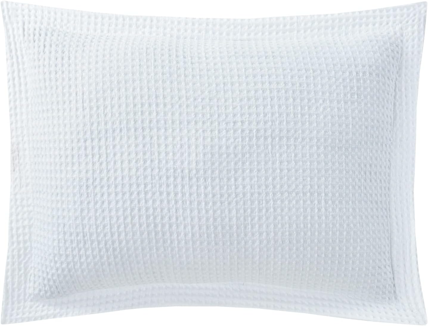 Chezmoi Collection Wilmer – Juego de edredón de 3 piezas con tejido de gofre, suave y acogedor para todas las estaciones, tamaño Queen, color blanco