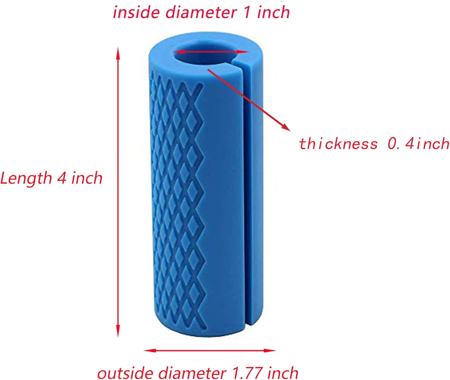 IADUMO Barbell Grips – Adaptador de brazo grueso para mancuernas con goma de silicona de alta densidad, agarres de barra para levantamiento de