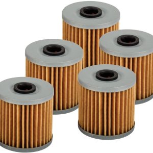 Tusk Paquete de 5 filtros de aceite de primera línea para KAWASAKI KLR650 Adventure 2022-2023 Tusk Paquete de 5 filtros de aceite de primera línea para KAWASAKI KLR650 Adventure 2022-2023
