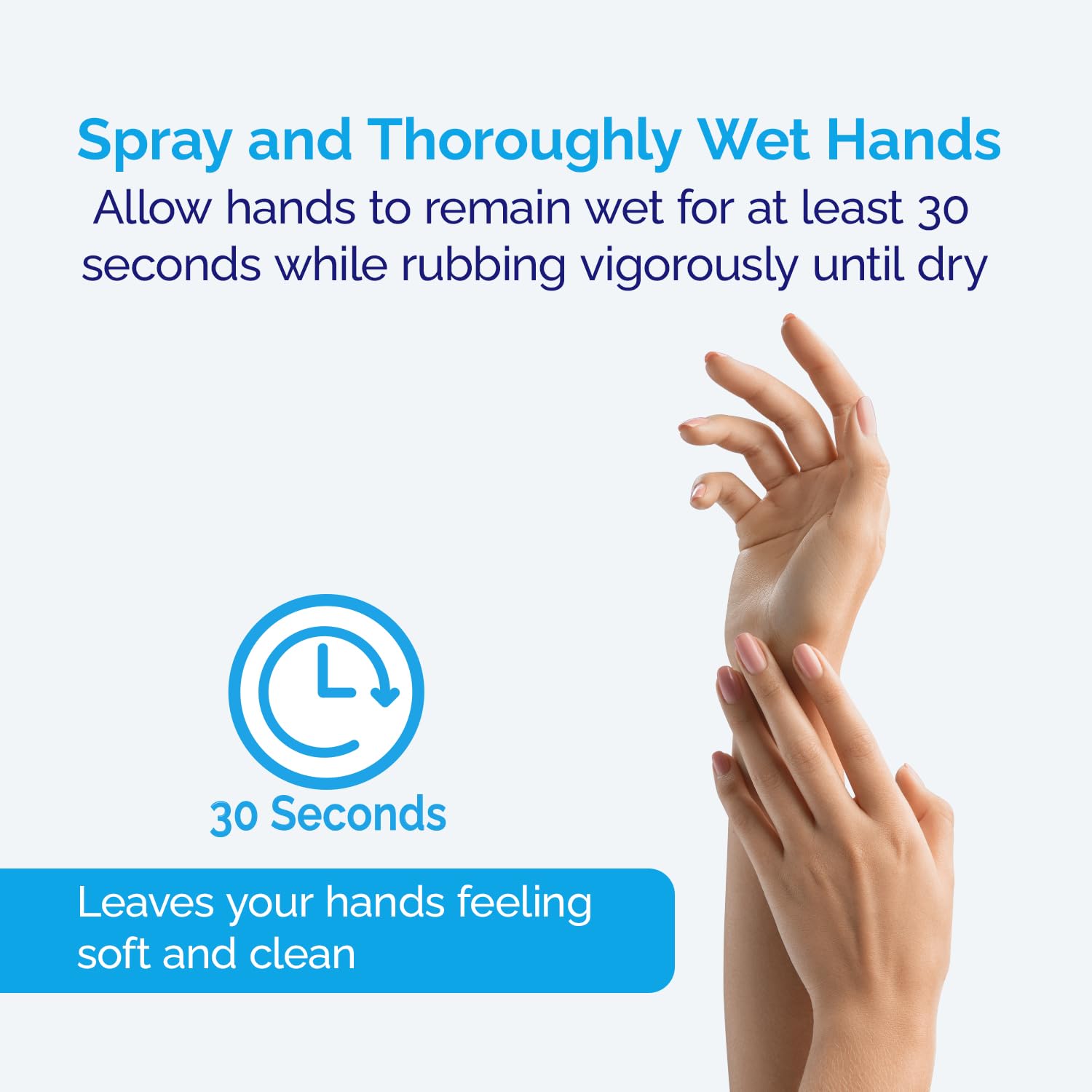 Iotech ioCleanse Limpiador de manos, spray limpiador de manos sin alcohol, limpiador de manos ioCleanse de grado profesional (1 litro)
