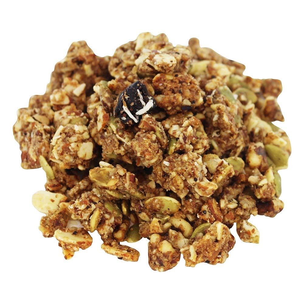 Paleonola Granola sin cereales sin OMG, cereales, soja, gluten, sin lácteos, bocadillo de proteína baja en carbohidratos para un desayuno saludable,