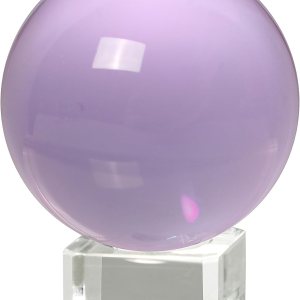 LONGWIN Bola de cristal sólido K9 de 1.969 in (2 pulgadas) con atrapasoles de soporte libre (morado) LONGWIN Bola de cristal sólido K9 de 1.969 in (2 pulgadas) con atrapasoles de soporte libre (morado)