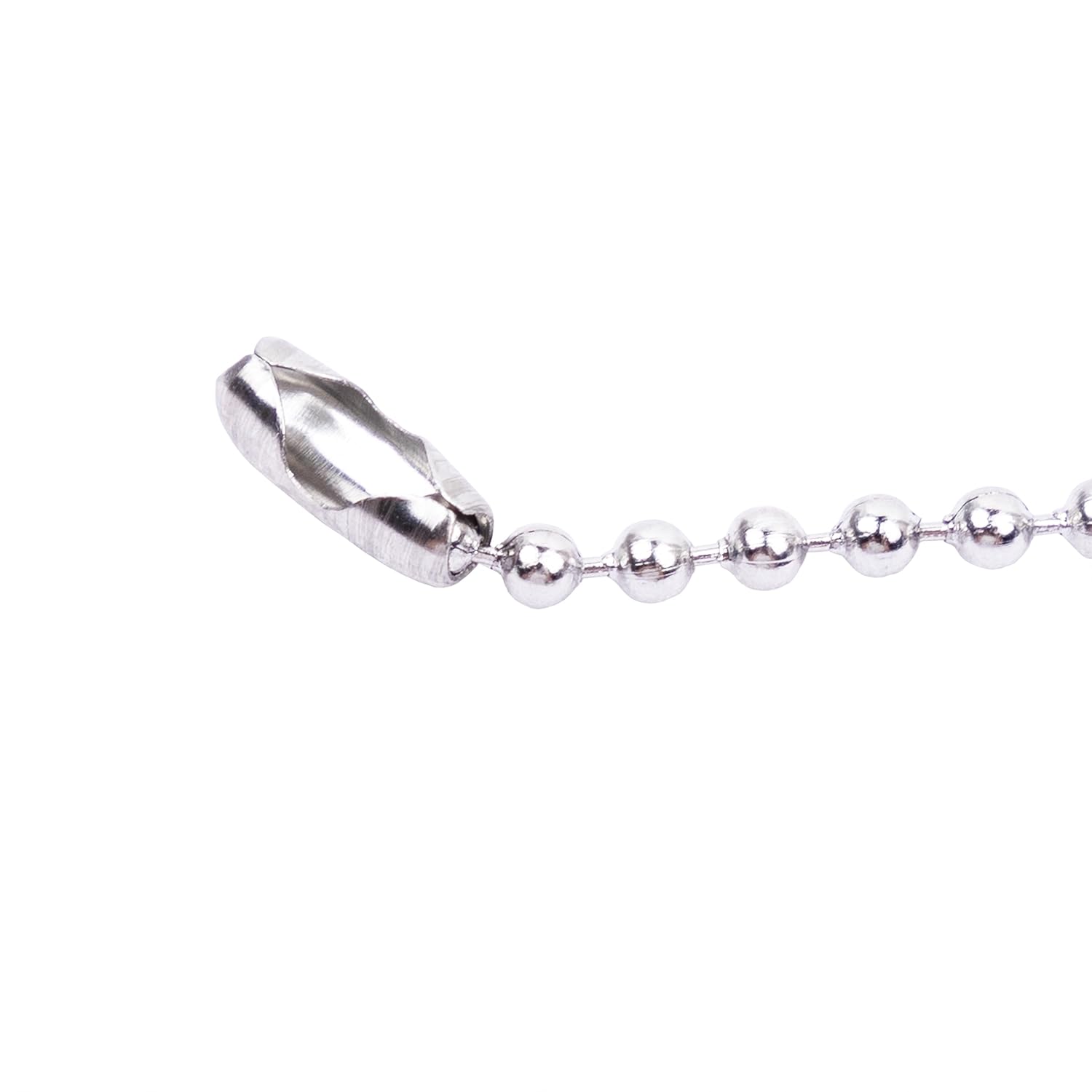 HFS (R) Cadena de bolas #3 Carrete de acero inoxidable 304-100 pies 332 pulgadas (0.094 in) con 100 conectores
