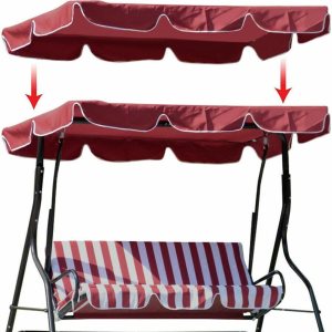 Toldo de repuesto para columpio, cubierta superior impermeable para columpio, cubierta de toldo de jardín para jardín al aire libre, patio, parque, Toldo de repuesto para columpio, cubierta superior impermeable para columpio, cubierta de toldo de jardín para jardín al aire libre, patio, parque,