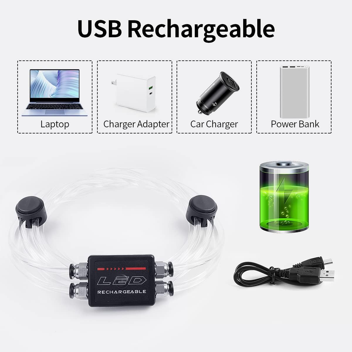 esonstyle Chaleco reflectante LED recargable para corredores, chaleco de seguridad de alta visibilidad para correr, ciclismo o caminar