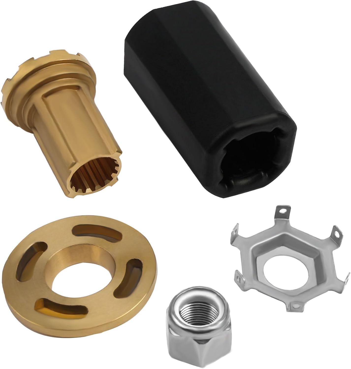 HQPASFY 835257Q1 Kit de buje Flo-Torq II compatible con Mercury, Mariner, Mercruiser, Verado, Alpha One y Bravo 60-300 HP Hélice de motor fuera de