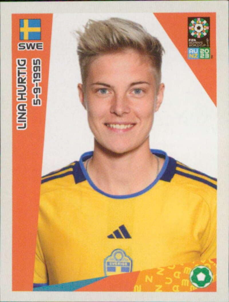 2023 Panini FIFA Women’s World Cup Stickers #459 Lina Hurtig Sweden Mini Sticker Soccer Futbol Trading Card