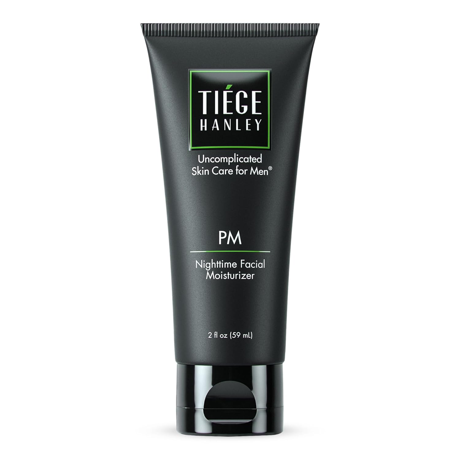 Tiege Hanley Crema de noche para hombre, crema hidratante facial PM Night-Time – Crema antienvejecimiento para las arrugas para hombres con piel