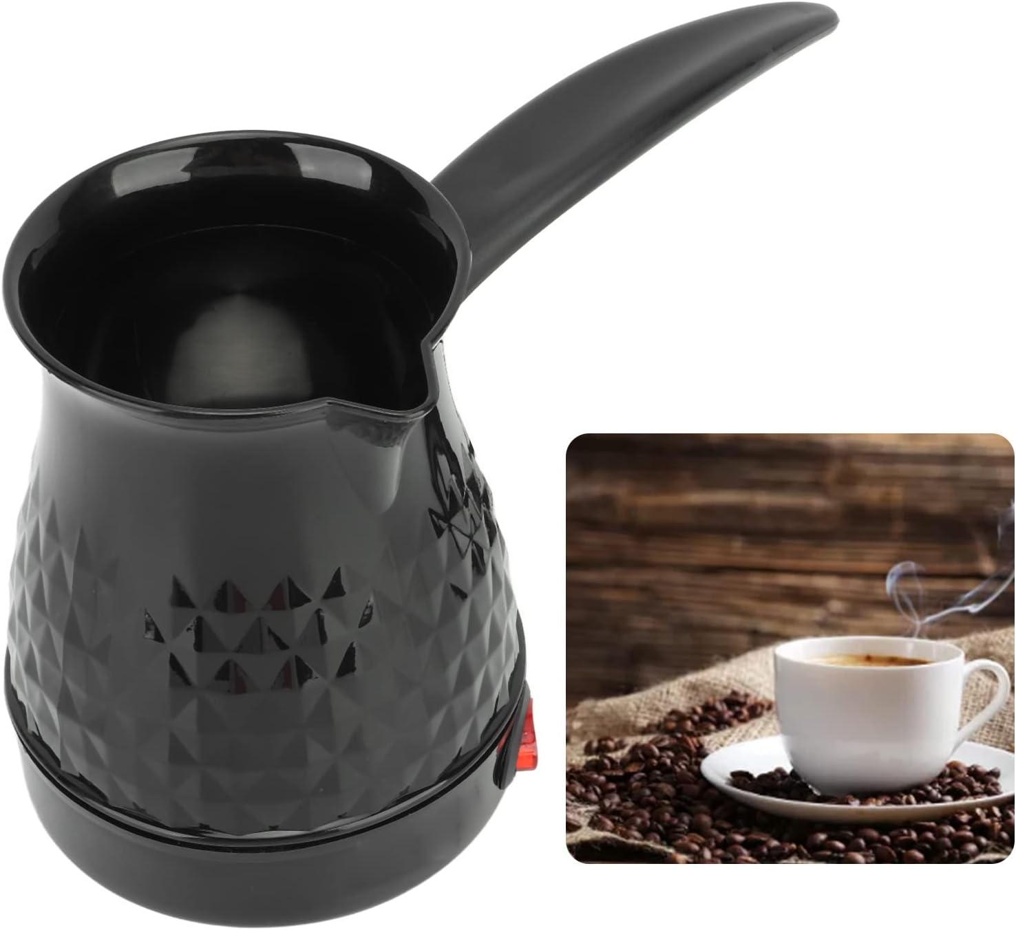 Hervidor eléctrico, caldera de agua caliente de 20.3 fl oz, hervidor de té eléctrico para hervir agua, enchufe de EE. UU., 110 V