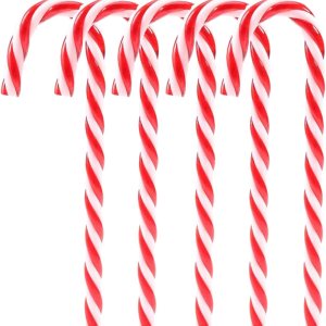 32 adornos navideños de bastón de caramelo de plástico para colgar en el árbol de Navidad, decoraciones para manualidades de Navidad, decoración de 32 adornos navideños de bastón de caramelo de plástico para colgar en el árbol de Navidad, decoraciones para manualidades de Navidad, decoración de
