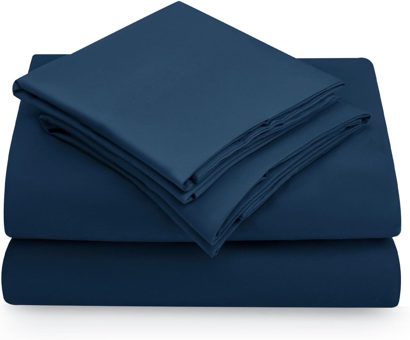 SyMax Juego de sábanas tamaño matrimonial, 4 piezas, sábanas transpirables con bolsillo profundo, sábanas y fundas de almohada, tamaño matrimonial,