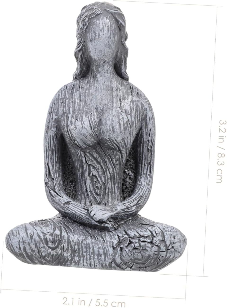 Garneck Adornos tallados, estatua de postura de yoga, figuras de yoga, escultura de diosa, estatua meditadora, decoración de automóvil, decoración