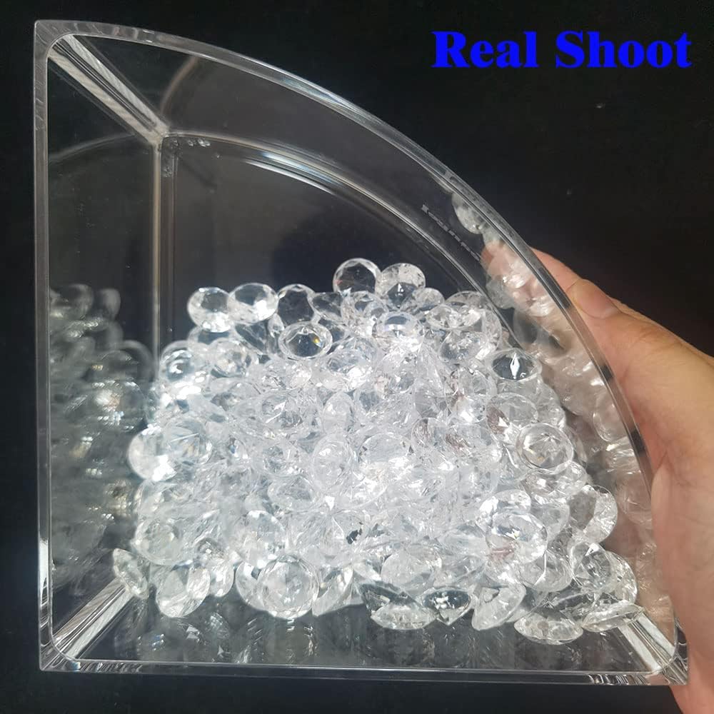 304PCS Vase Fillers Diamond 0.8 (in) Diameter, Crystal Acrylic Gems, Wedding Table Scattering Gems, Christmas Party Diamond Decors, Clear mini