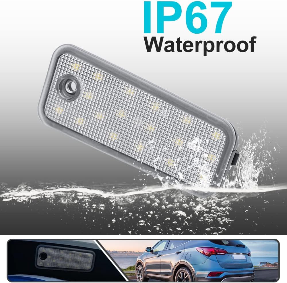 2 unidades de luces LED de matrícula para Hyundai Santa Fe DM Grand Santa Fe NC alimentado por alta potencia SMD xenón blanco LED libre de errores