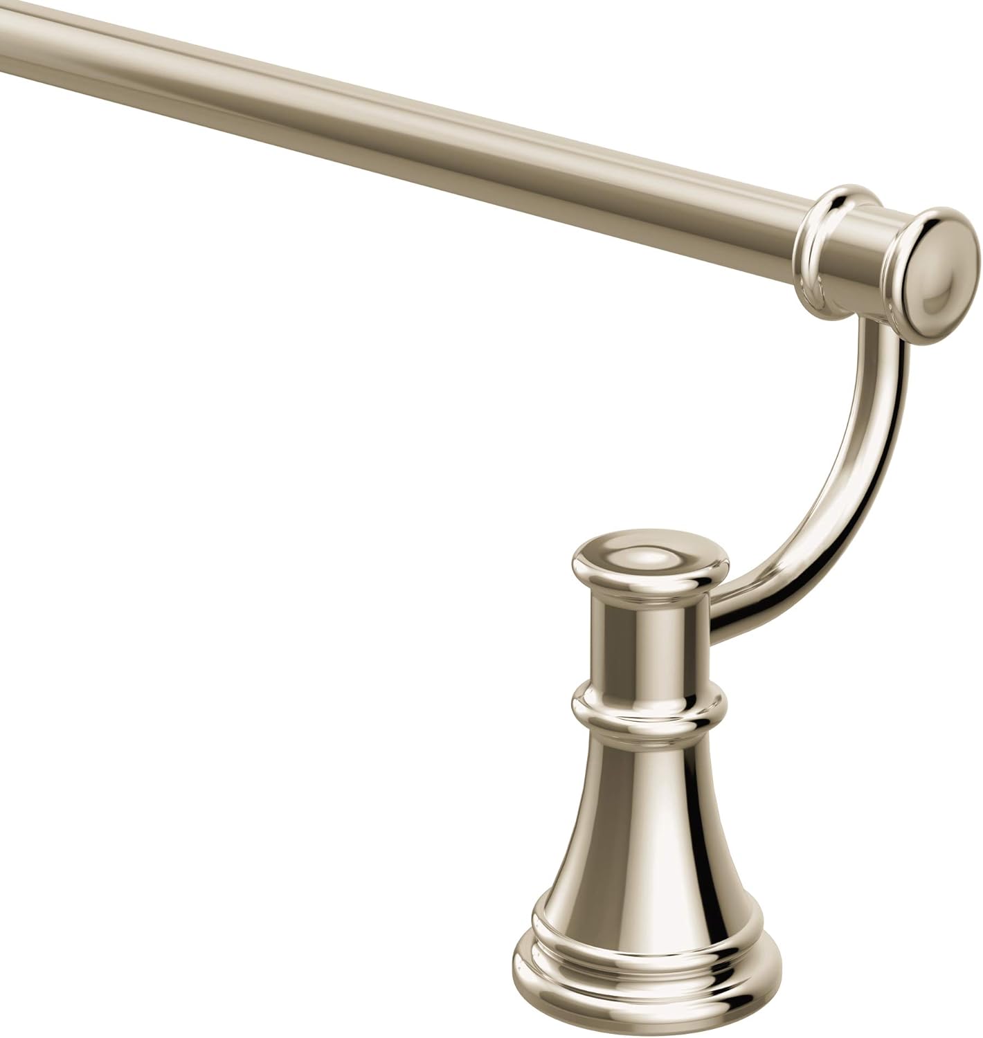 Moen YB6424NL Belfield – Toallero de baño de 24 pulgadas, níquel pulido