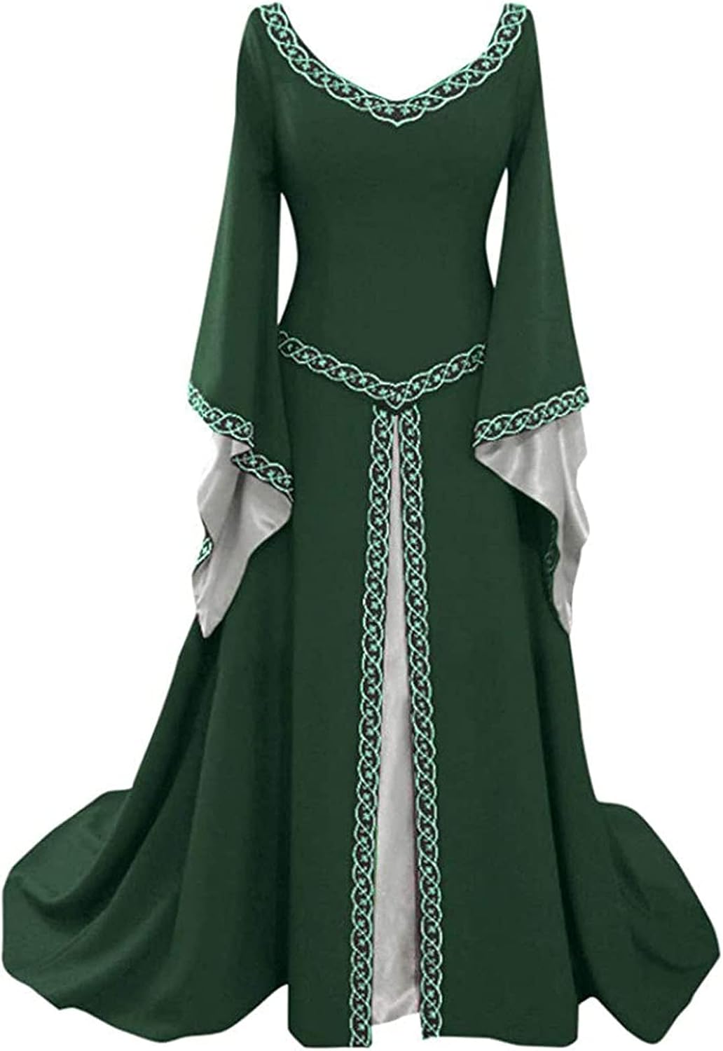Disfraz medieval renacentista para mujer, Halloween, cosplay, pirata, campesino, vestido victoriano, vintage, bohemio, vestido de boda