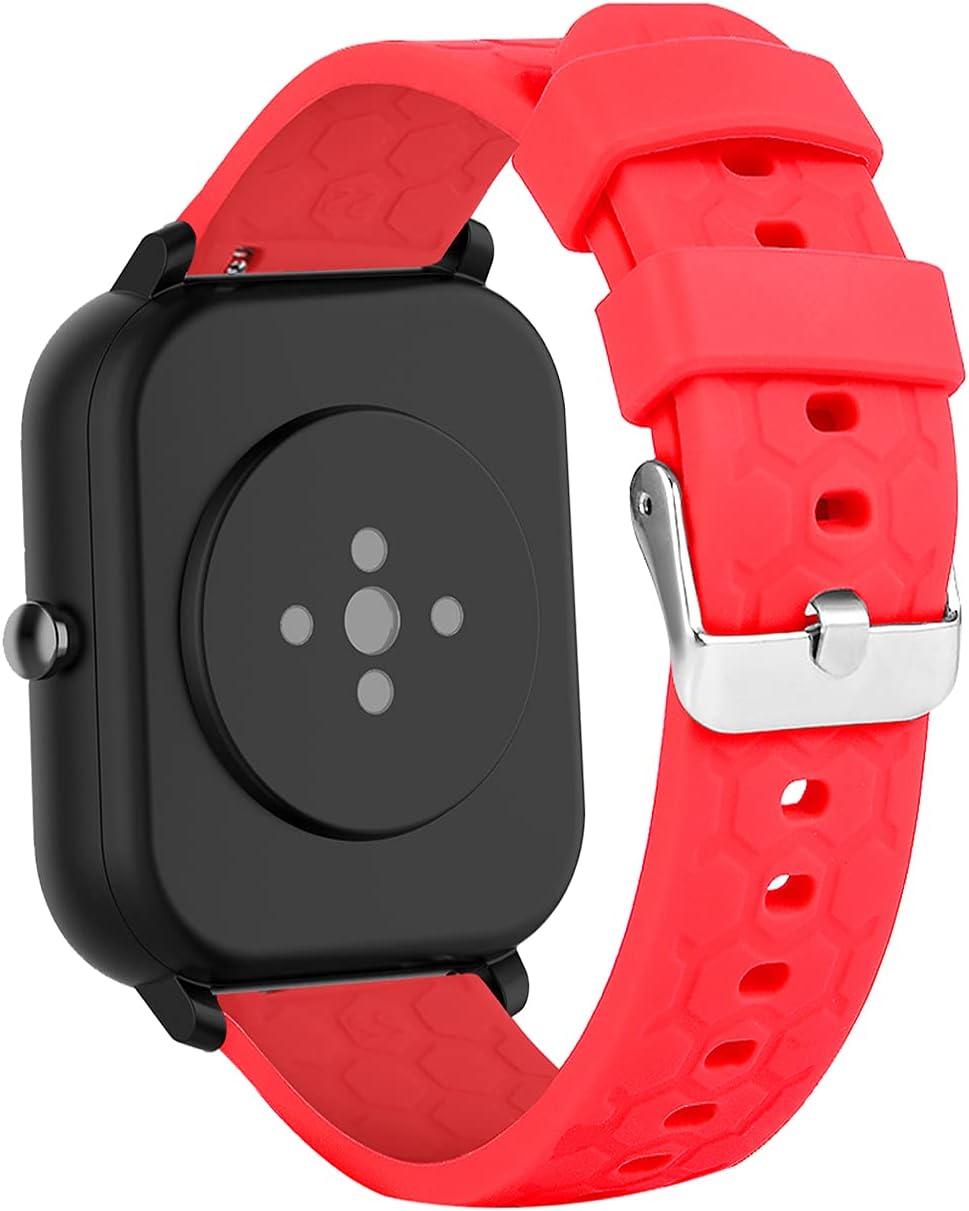 Paquete de 6 correas de repuesto compatibles con GloryFit Fitness Watch P22 P32E P36 correas ajustables de silicona suave impermeable pulsera