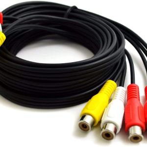 BronaGrand Cable adaptador de audio y video de 3 RCA macho a 6 RCA hembra (5 pies) BronaGrand Cable adaptador de audio y video de 3 RCA macho a 6 RCA hembra (5 pies)