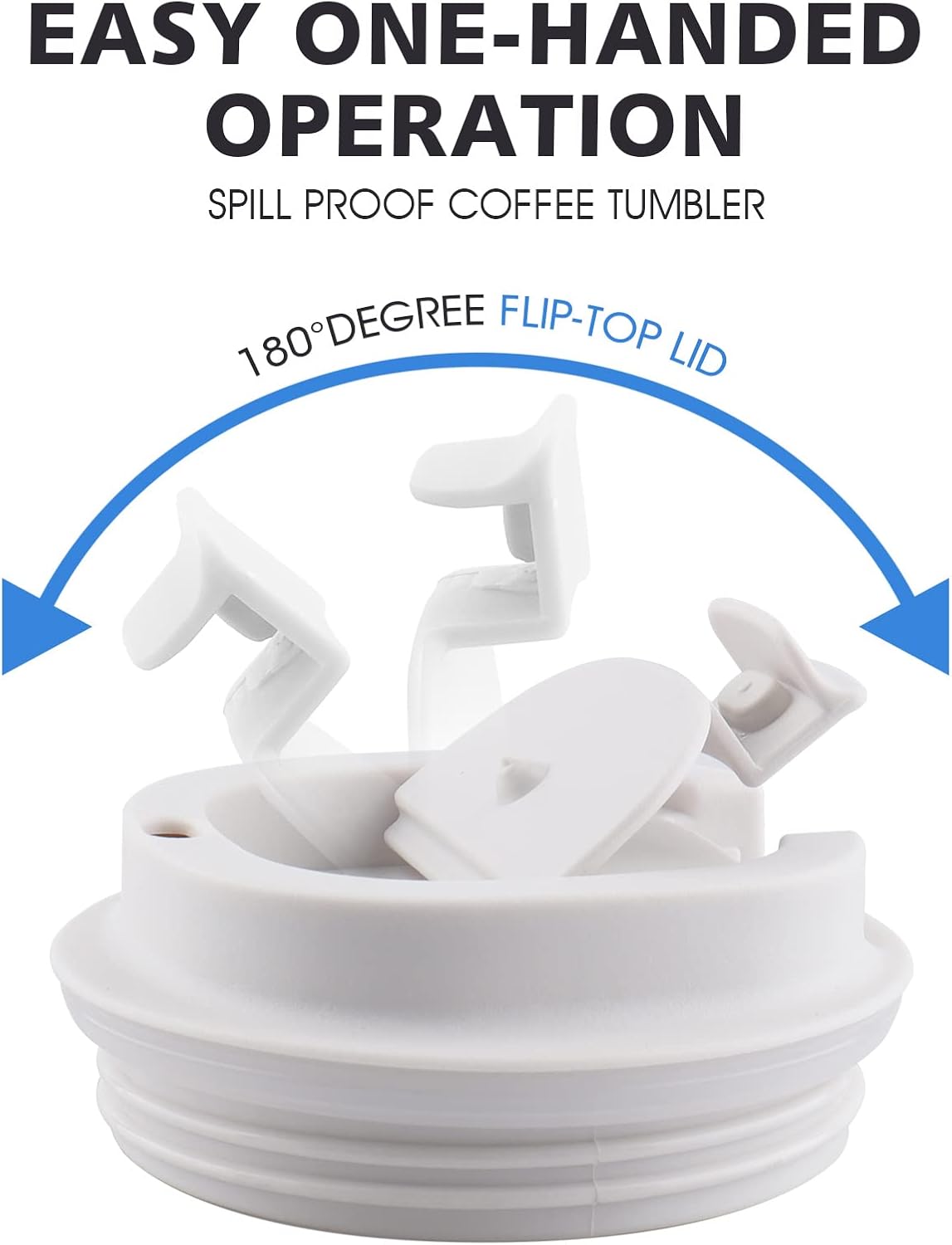 Taza de café de viaje, taza de café de acero inoxidable de doble pared de 17 onzas, vaso con tapa a prueba de derrames para exteriores, oficina,
