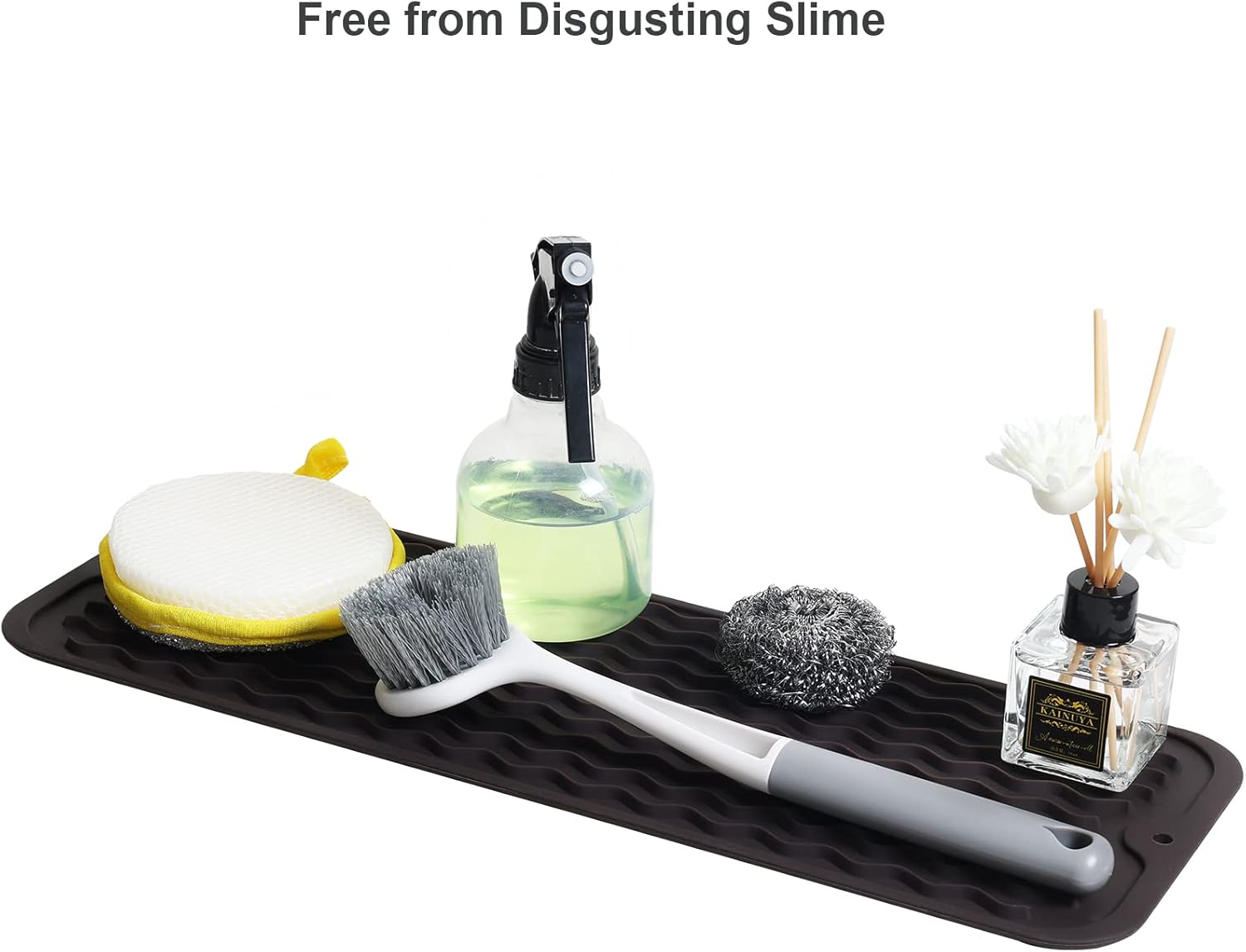ZLR Tapete de silicona para secar platos para encimera de cocina, tapete ecológico de secado rápido, fácil de limpiar, tapete de secado multiuso,
