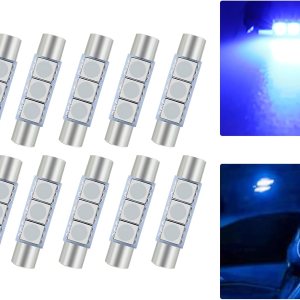 cerfioo Pack-10 28MM LED Car Reading Light, Super Bright Vehicle Roof Light Replacement, Universal 180 Degree Automotive Makeup Light Accessories cerfioo Pack-10 28MM LED Car Reading Light, Super Bright Vehicle Roof Light Replacement, Universal 180 Degree Automotive Makeup Light Accessories