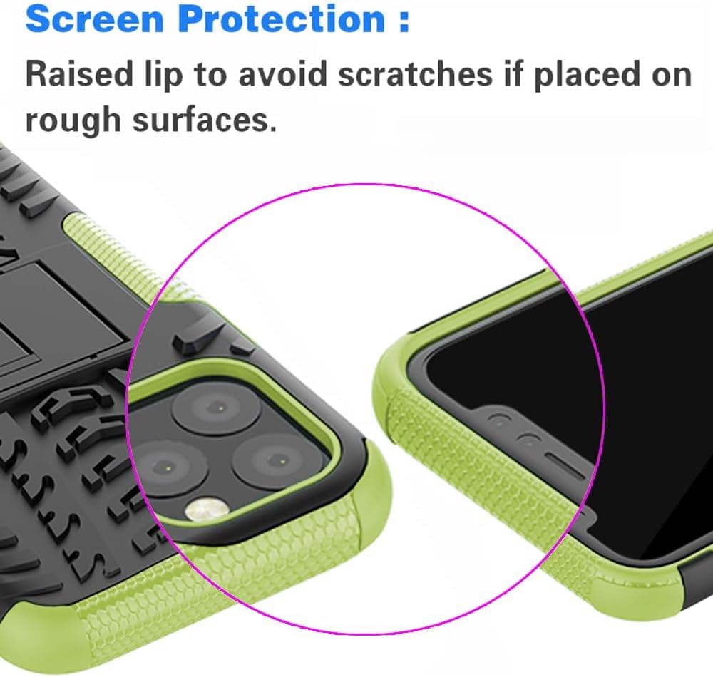 Asuwish Funda de teléfono para iPhone 11 Pro 5.8 con protector de pantalla de vidrio templado y soporte delgado, funda protectora híbrida resistente