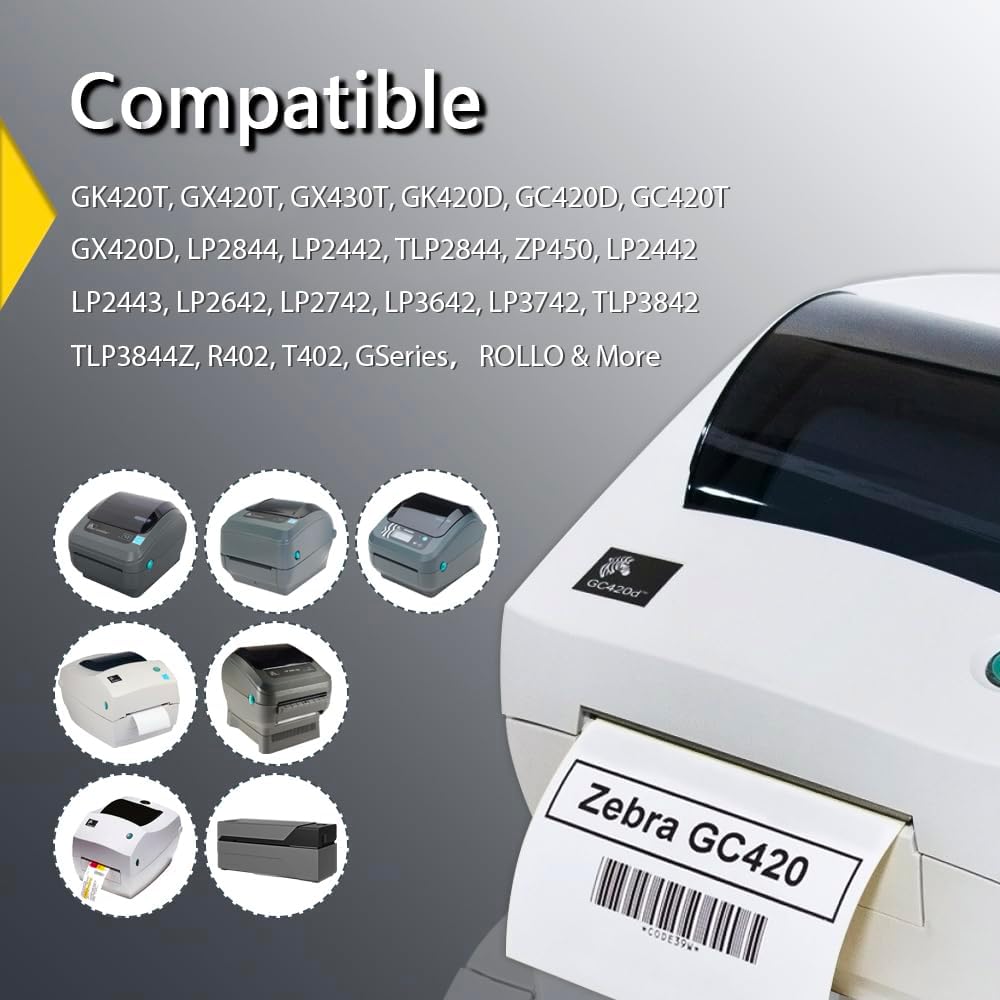 BETCKEY – Etiquetas multiusos y de envío de 3 x 2 pulgadas (2.992 in x 2.008 in) compatibles con impresora de etiquetas Zebra & Roll, adhesivo