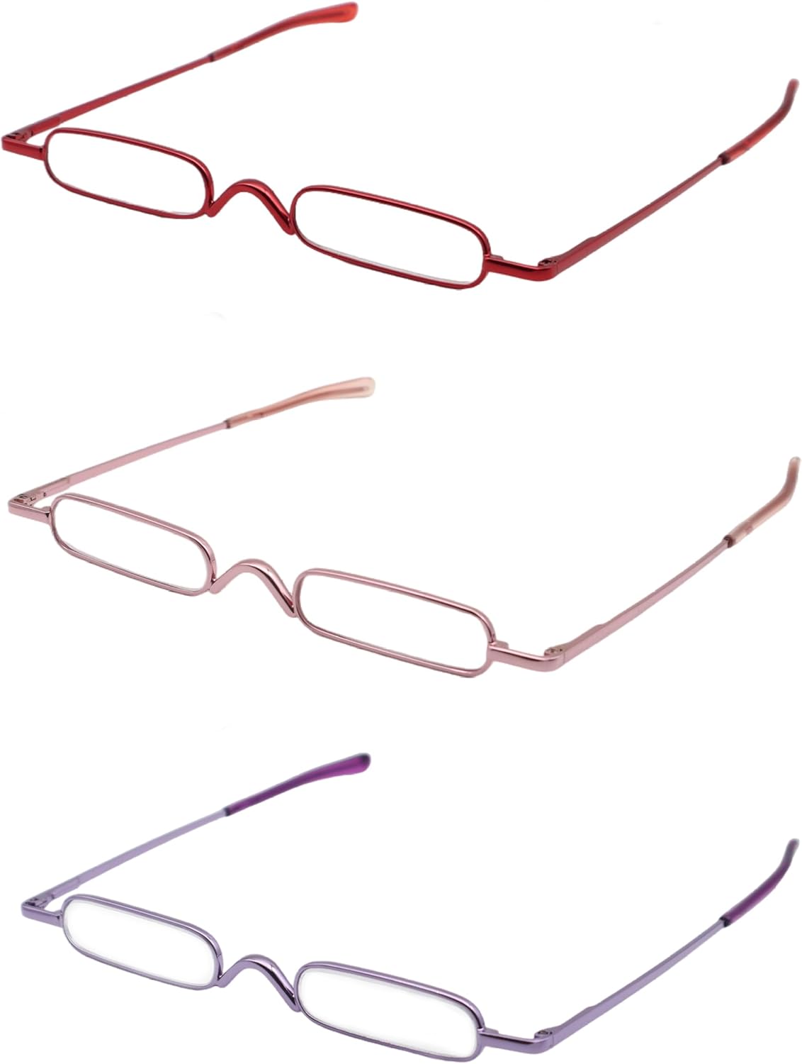 Mini lentes de lectura con bolígrafo delgado con estuche de clip portátil, lectores de bolsillo pequeño para hombres y mujeres