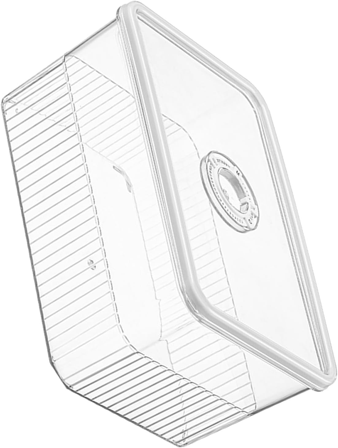 TOPINCN Contenedor de almacenamiento de frutas para refrigerador, caja de almacenamiento para refrigerador con tapa, plástico transparente sellado