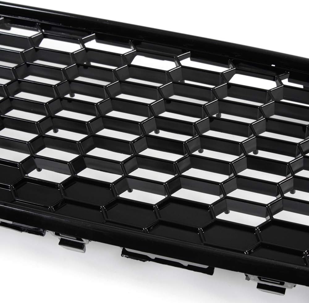VRracing – 1 cubierta de parrilla central negra para parrilla central compatible con Ford Focus “S” y “SE” 2015 2016 2017 2018
